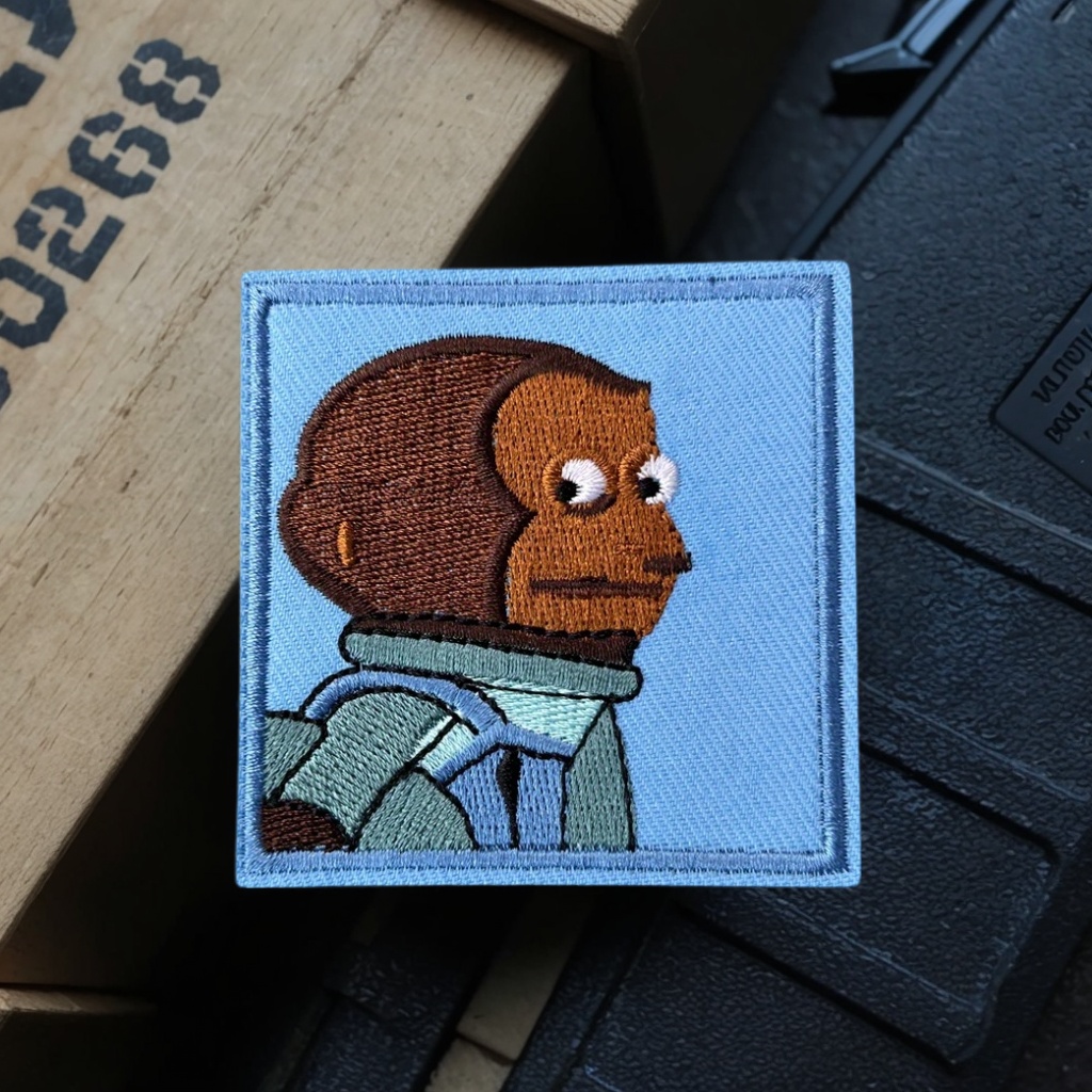 Urban Backpack Tactical - Awkwardly Timid Monkey Expression Moralabzeichen, militärische
