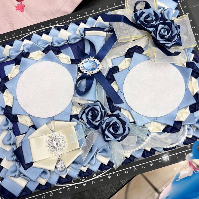 Backpack Insert Organizer - Handgefertigter Rucksack-Einsatz mit Schleifen-Spitze und Blumenmuster,