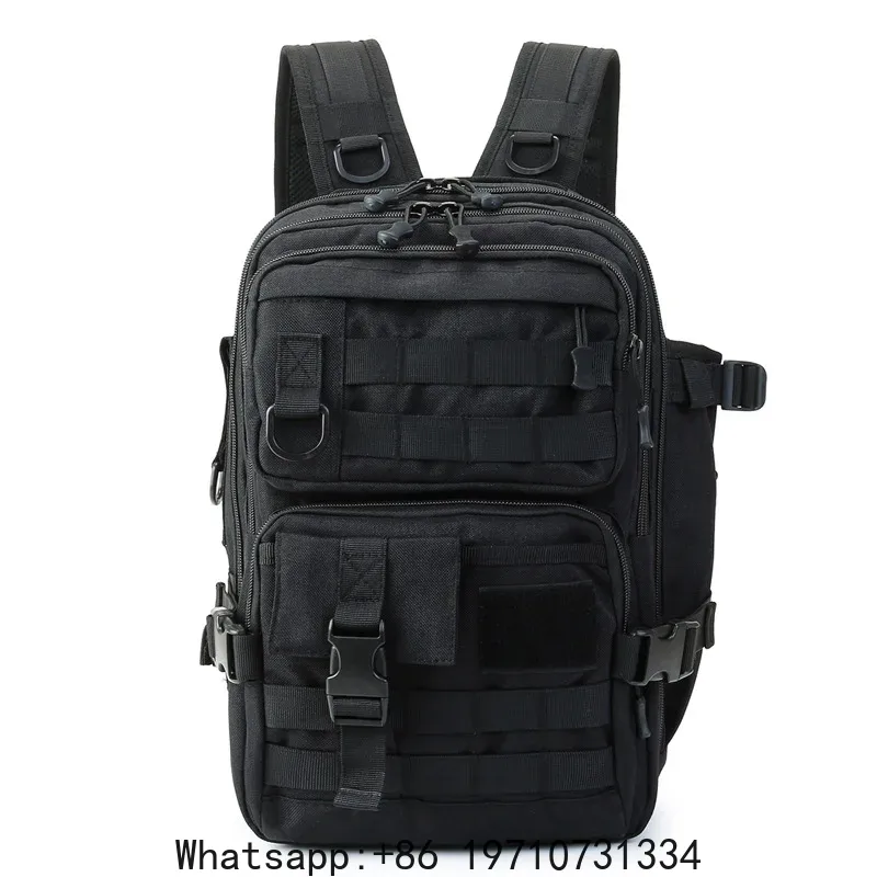 Hiking Backpack Waterproof - 1000D Wasserdichter Rucksack Angelausrüstungstasche Doppelter Schultergurt