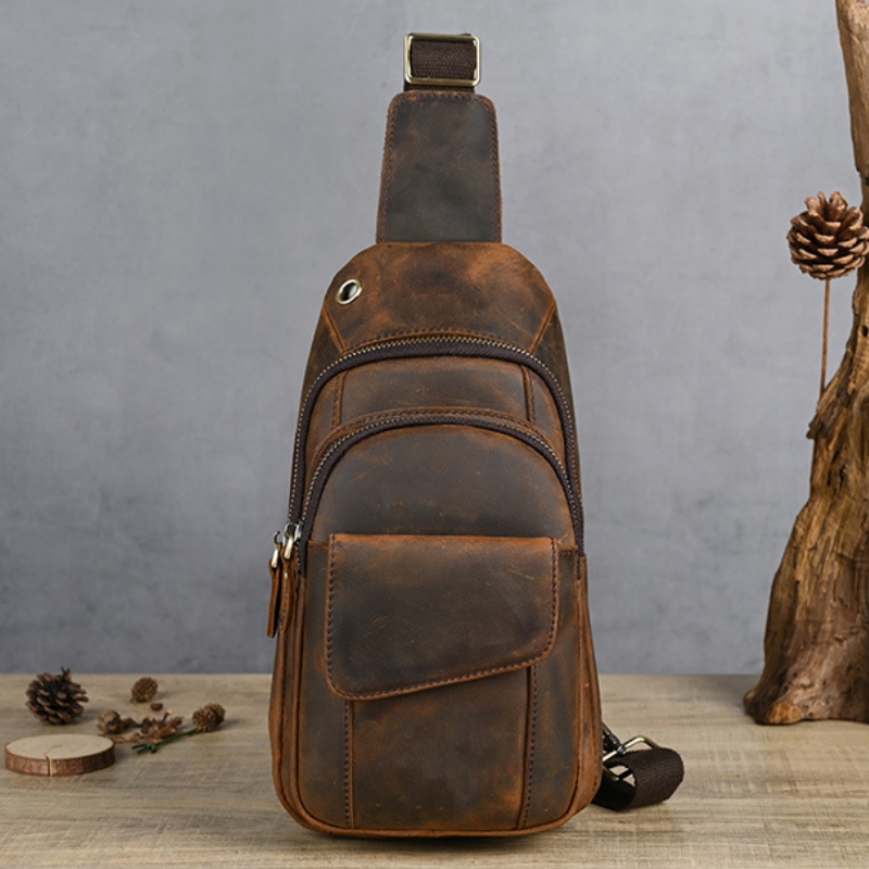Sling Backpack Shoulder - Designer Luxus Multifunktions-Herren-Brusttasche Große Kapazität Outdoor