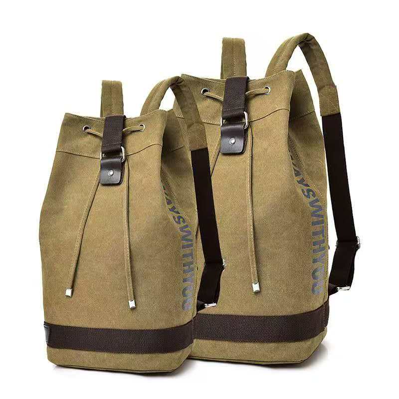Canvas Backpack Casual - 2026 Canvas-Rucksack mit zwei Schultergurten, große