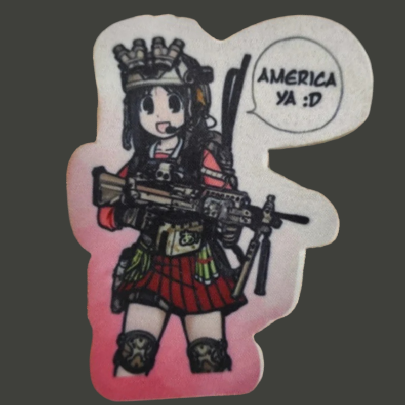 Urban Backpack Tactical - Anime Mädchen Taktische Patch Militärische Moral