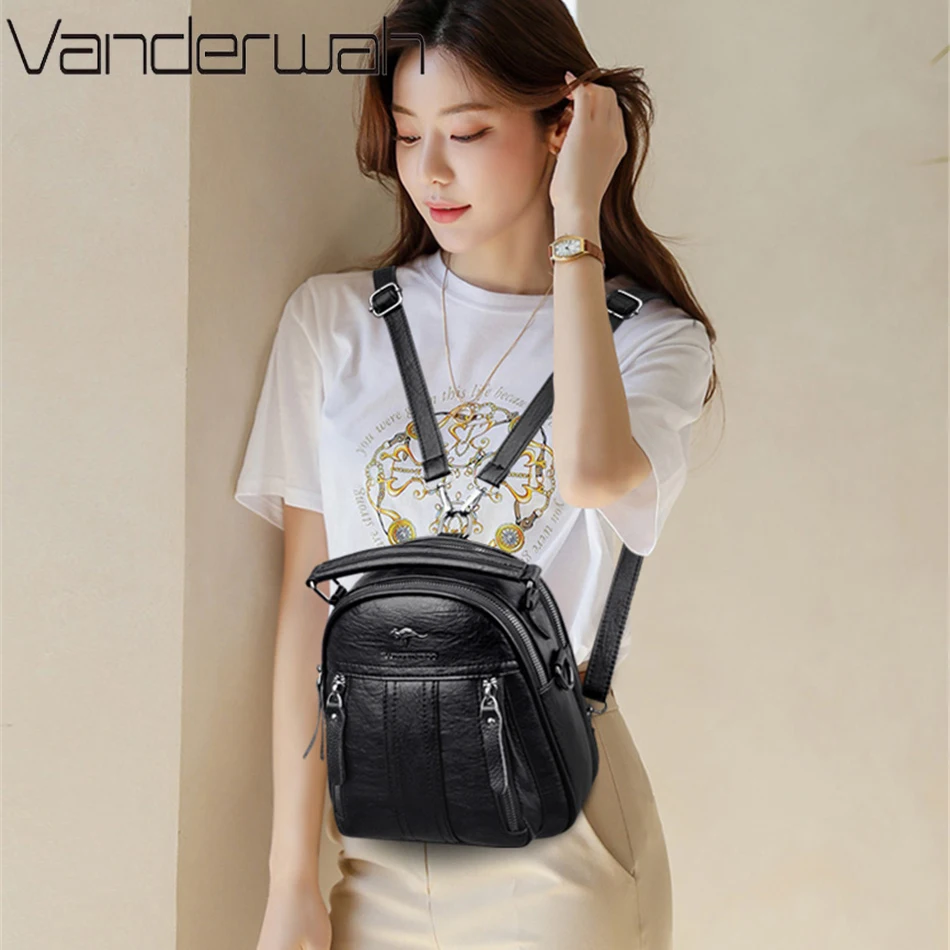 4-in-1-Lederrucksäcke, multifu – Mini Backpack Purse Bewertung und Preis