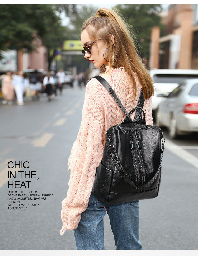 Frauen Weiches Leder Rucksack  – Mini Backpack Purse Bewertung und Preis
