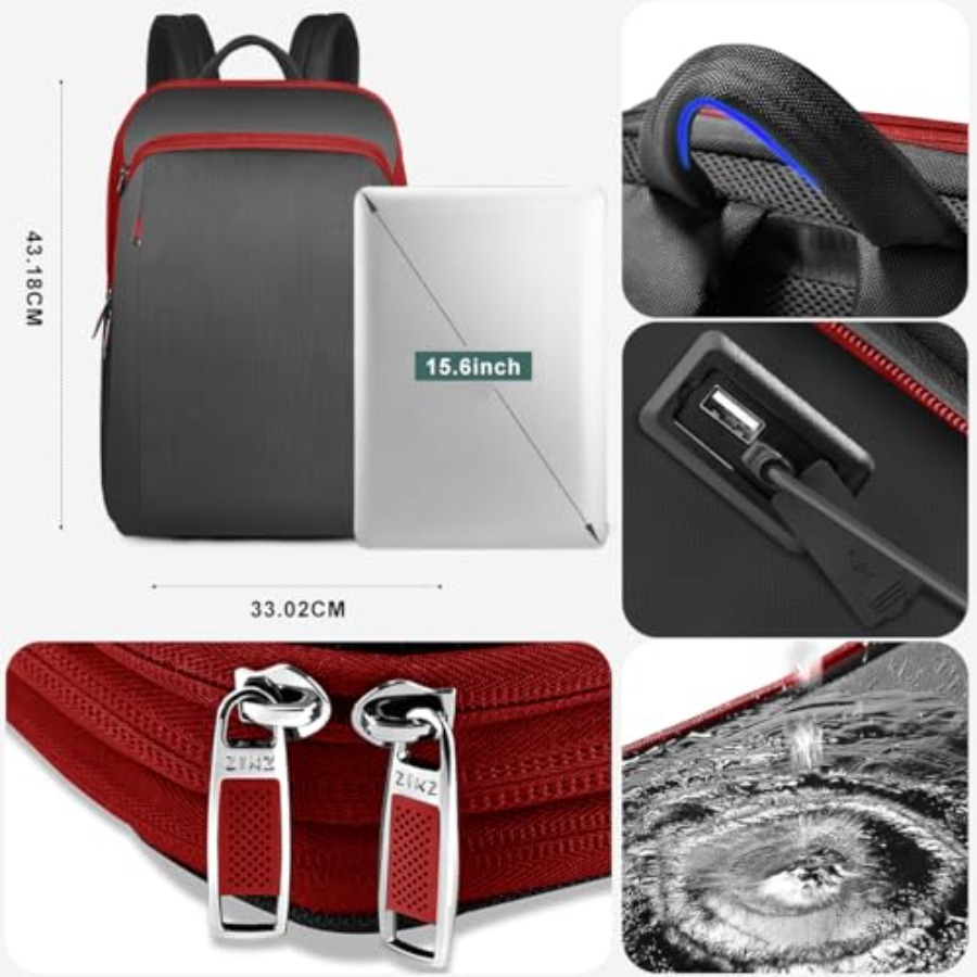 Schlanker und erweiterbarer 15 – Travel Backpack Anti Theft Bewertung und Preis